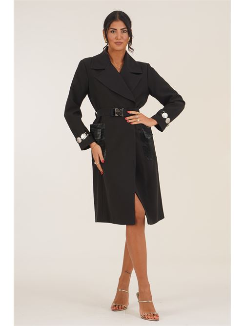 Cappotto con cintura