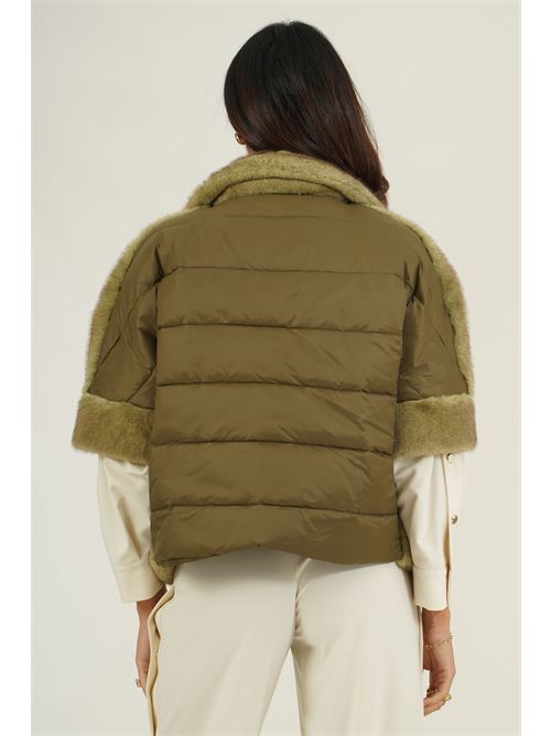 Giubbino in pelliccia sintetica LANACAPRINA | LC6110MILITARE