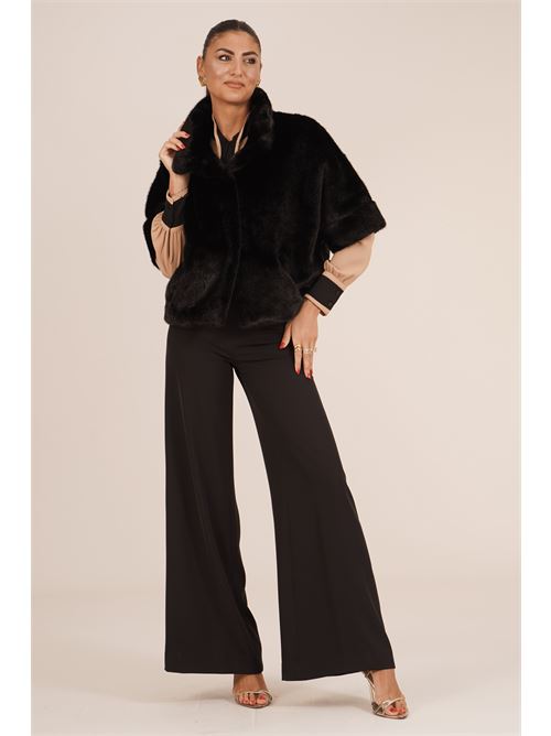 Giubbino in pelliccia sintetica LANACAPRINA | LC6110NERO