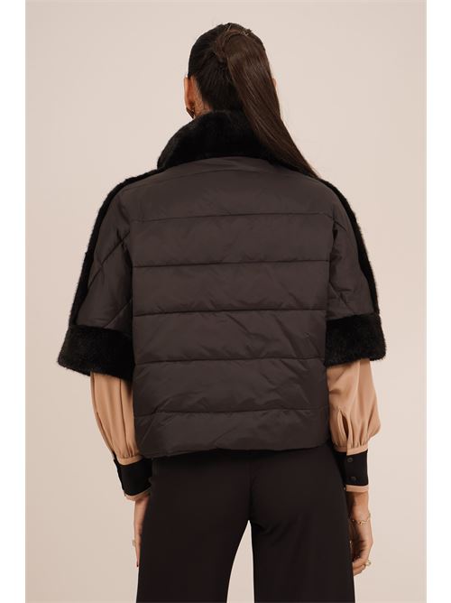 Giubbino in pelliccia sintetica LANACAPRINA | LC6110NERO
