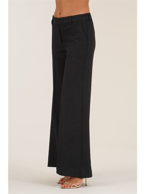 Pantalone palazzo antracite LANACAPRINA | LC6242ANTRACI