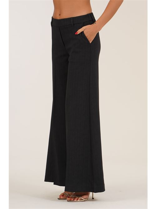 Pantalone palazzo antracite LANACAPRINA | LC6242ANTRACI