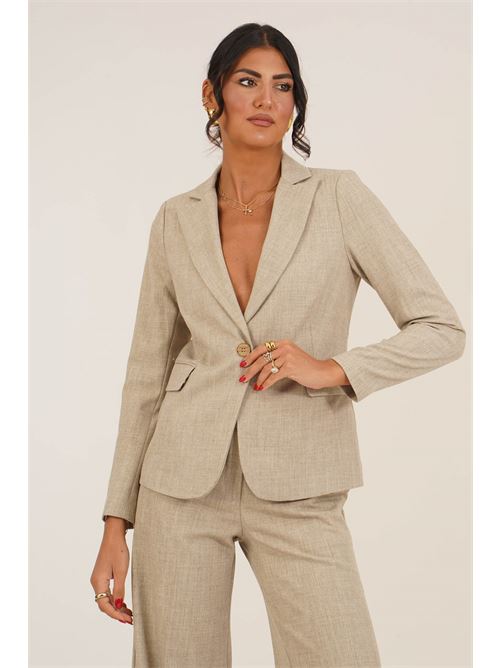 Giacca monopetto LANACAPRINA | LC6258BEIGE