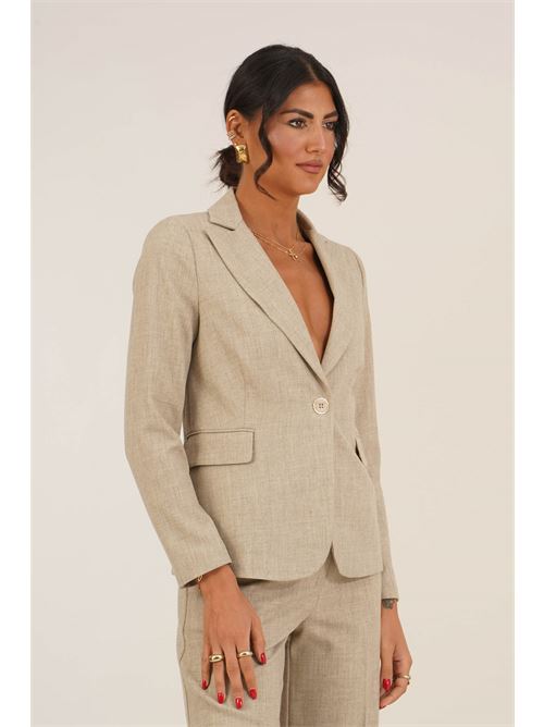 Giacca monopetto LANACAPRINA | LC6258BEIGE