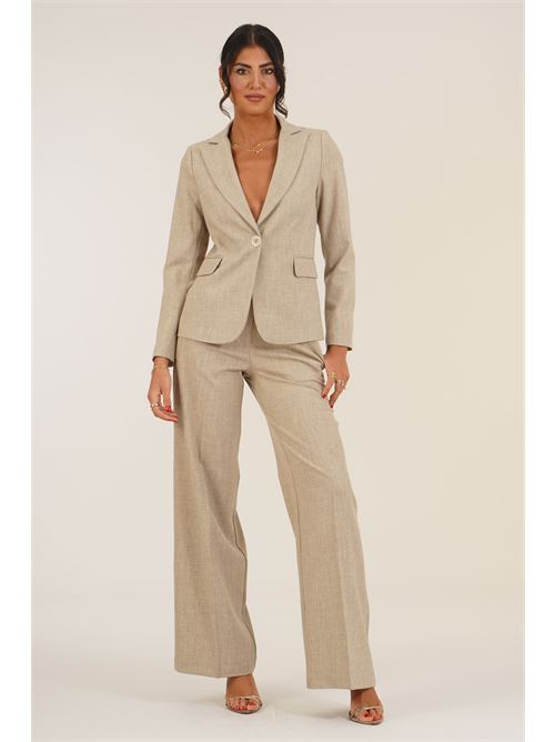 Giacca monopetto LANACAPRINA | LC6258BEIGE