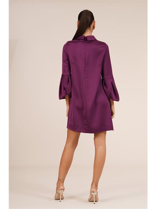 Abito in raso Maesta | A000463VIOLA
