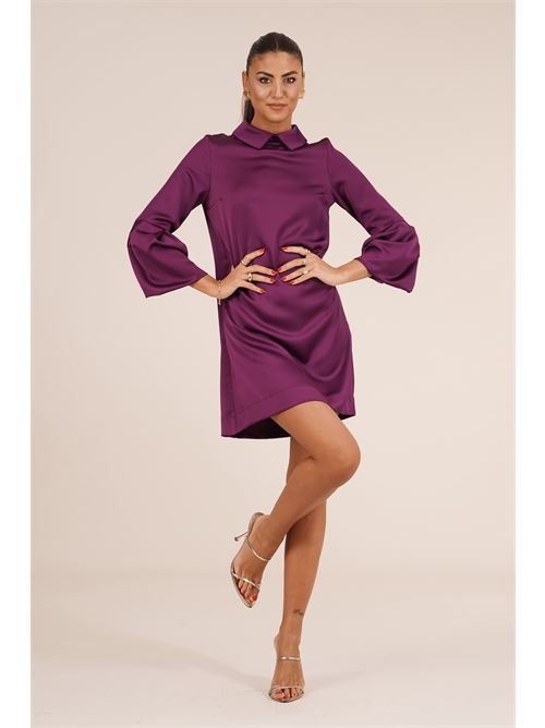 Abito in raso Maesta | A000463VIOLA