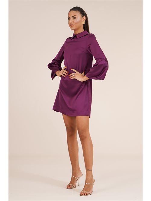 Abito in raso Maesta | A000463VIOLA