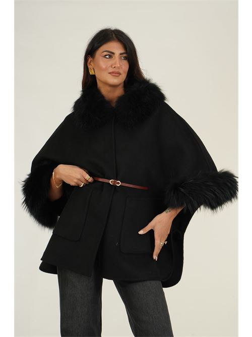 Mantella in misto lana Nitia | 033NERO