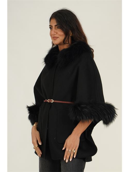 Mantella in misto lana Nitia | 033NERO