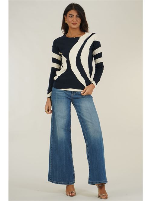 Maglia in misto viscosa Z.O.E. | 02A174BLU