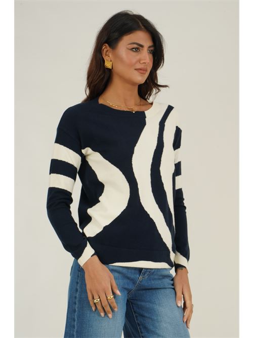 Maglia in misto viscosa Z.O.E. | 02A174BLU
