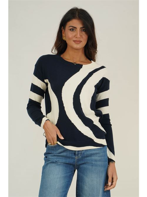 Maglia in misto viscosa Z.O.E. | 02A174BLU