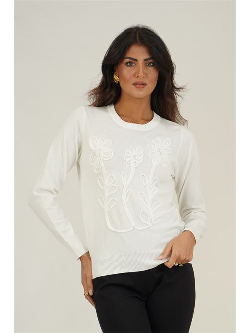 Maglia in viscosa Z.O.E. | 05W108PANNA