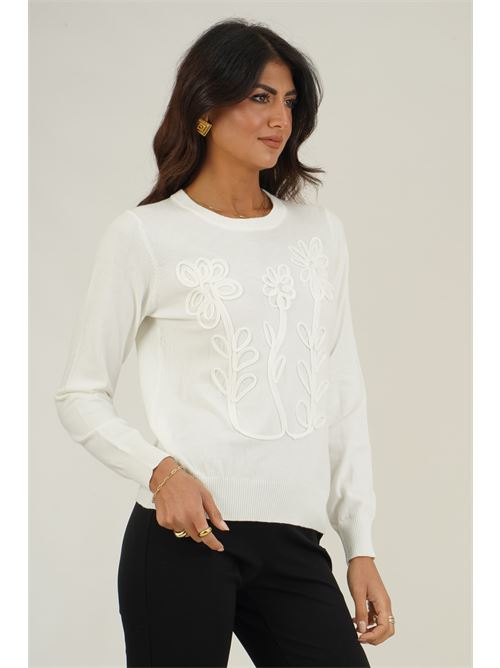 Maglia in viscosa Z.O.E. | 05W108PANNA