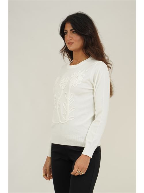 Maglia in viscosa Z.O.E. | 05W108PANNA