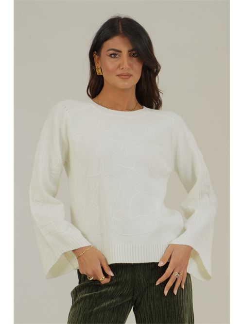 Maglia con motivi a rilievo Z.O.E. | 19W149PANNA