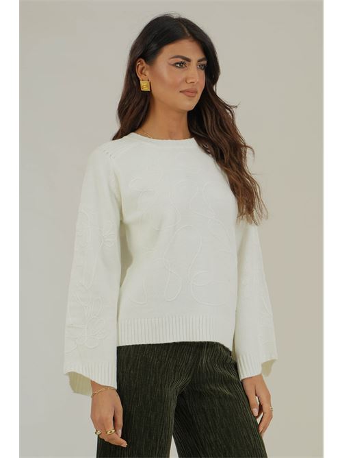 Maglia con motivi a rilievo Z.O.E. | 19W149PANNA