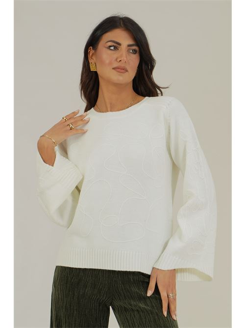Maglia con motivi a rilievo Z.O.E. | 19W149PANNA