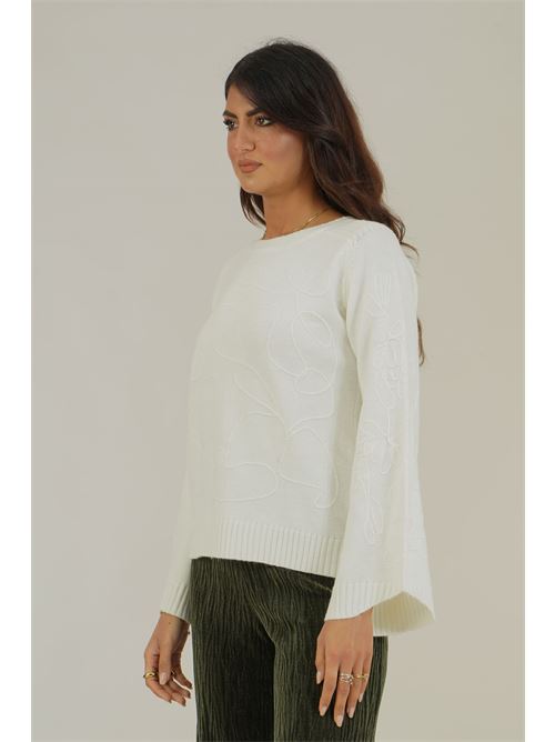 Maglia con motivi a rilievo Z.O.E. | 19W149PANNA