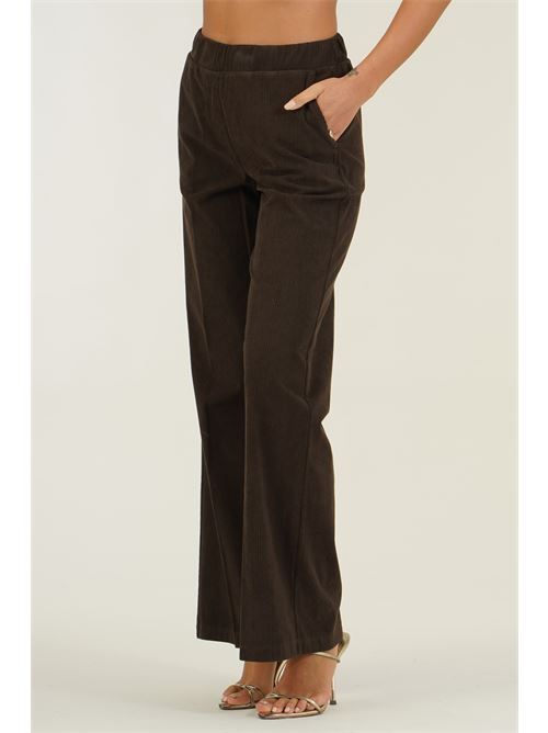 Pantalone in velluto a costine Z.O.E. | 27G313CIOCCOLATO