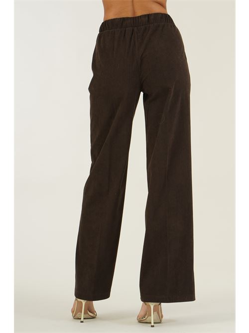 Pantalone in velluto a costine Z.O.E. | 27G313CIOCCOLATO