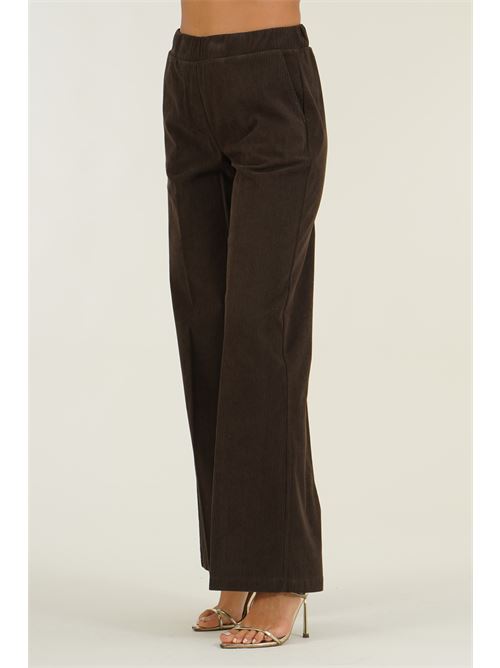 Pantalone in velluto a costine Z.O.E. | 27G313CIOCCOLATO