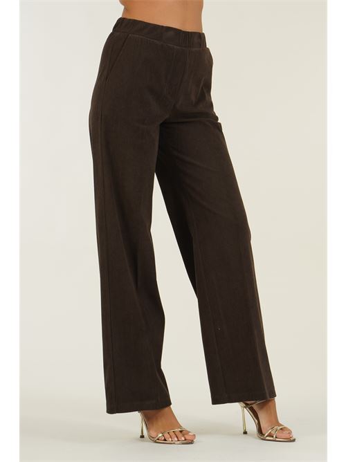Pantalone in velluto a costine Z.O.E. | 27G313CIOCCOLATO