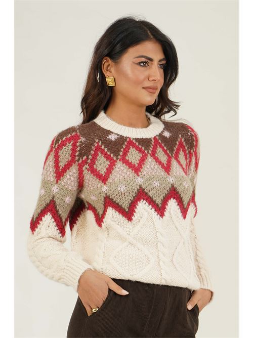Maglia con trecce Z.O.E. | 31B16ZBURRO