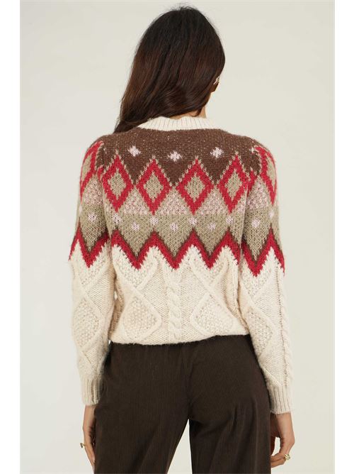 Maglia con trecce Z.O.E. | 31B16ZBURRO