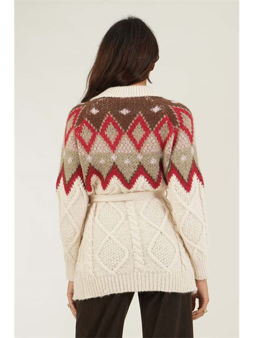 Cardigan con cintura Z.O.E. | 31B804BURRO