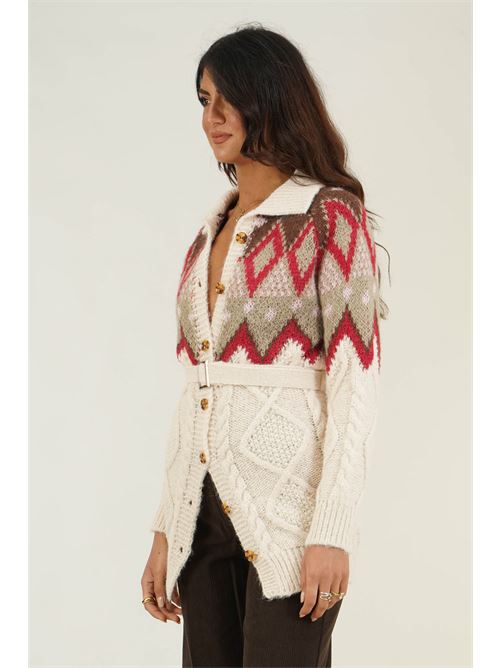 Cardigan con cintura Z.O.E. | 31B804BURRO