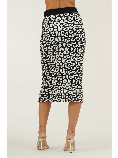 Gonna in maglia laminata Z.O.E. | 42B400NERO