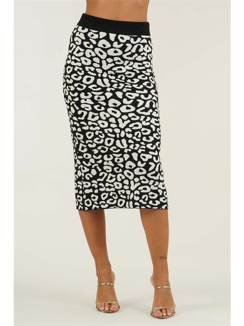 Gonna in maglia laminata Z.O.E. | 42B400NERO