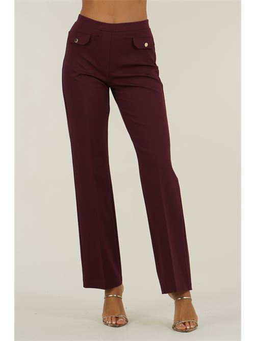 Pantalone in punto milano Z.O.E. | 46G315BORDEAUX