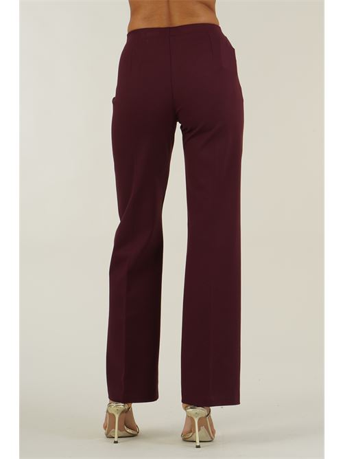Pantalone in punto milano elastico Z.O.E. | 46G315BORDEAUX