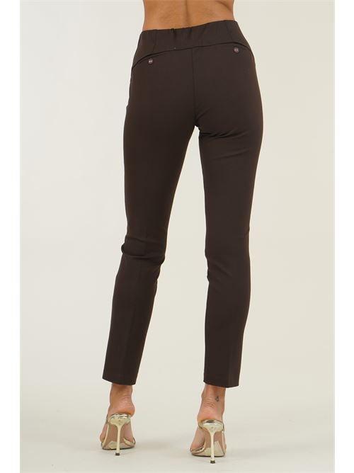 Pantalone in punto milano Z.O.E. | 46G317CIOCCOLATO