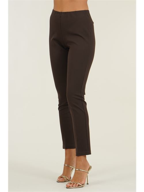 Pantalone in punto milano Z.O.E. | 46G317CIOCCOLATO
