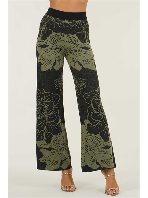 Pantalone laminato in maglia Z.O.E. | 59V302MILITARE