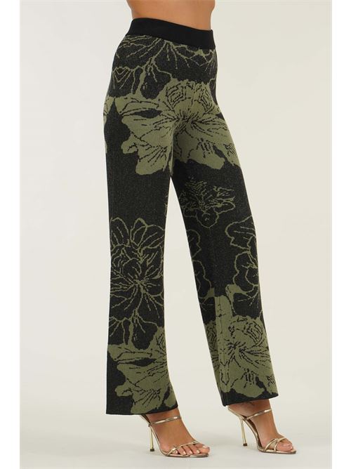 Pantalone laminato in maglia Z.O.E. | 59V302MILITARE