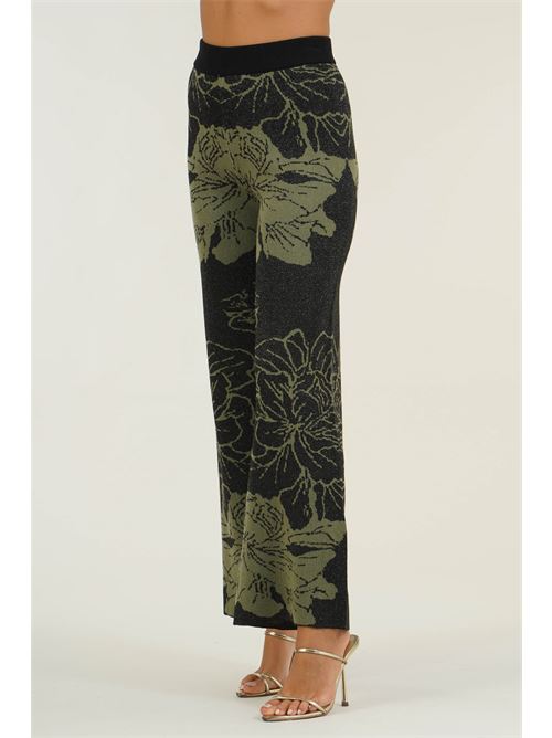 Pantalone laminato in maglia Z.O.E. | 59V302MILITARE