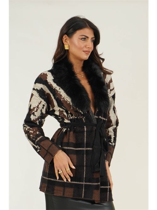 Cardigan in viscosa Z.O.E. | 62B502CIOCCOLATO