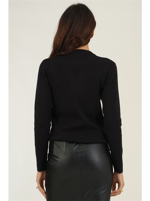 Maglia in viscosa con strass Z.O.E. | 65W117NERO