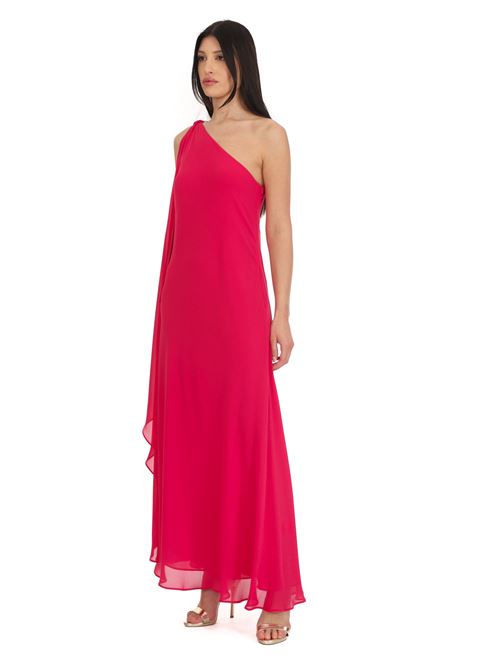 Abito lungo in georgette Clips | E0049541FUXIA