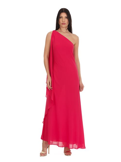 Abito lungo in georgette Clips | E0049541FUXIA