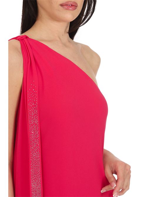 Abito lungo in georgette Clips | E0049541FUXIA