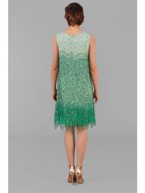 Abito in micropailettes Clips | E0126116VERDE