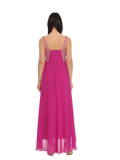 Abito in chiffon Clips | E0169541CICLAMINO