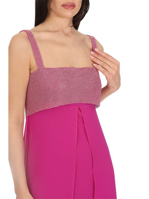 Abito in chiffon Clips | E0169541CICLAMINO