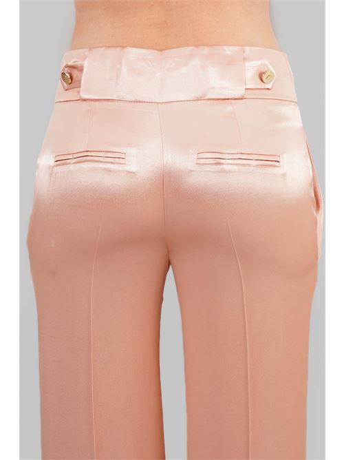 Pantalone viscosa in raso Babylon | E00085ROSA